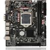Dpofirs Scheda Madre M-ATX per Computer Desktop, Scheda Madre DDR4 LGA 1151 Socket H110, PCI E X16 Gen 3.0, SATA3.0X 3, VGA, M.2, HD Mi, Supporto NGFF+NVME