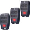 Reoval 3 telecomandi per auto a 433,92 Mhz BFT Mitto B RCB 4 canali, per Rolling BFT MITTO 2, Kleio, Ghibli, TRC 2, TR