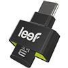 Leef Access-C Lettore microSD per Dispositivi Android con Connettore USB Tipo-C, Custodia per il Trasporto Inclusa