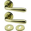 bricoleva.it Bricolevante Maniglie Porta Interna Disponibile in più Varianti vendute in set - Maniglia Tonda per Porte (Tonda, Ottone Lucido)