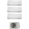 Daikin Climatizzatore Trial Split Inverter 9000+9000+12000 Btu Condizionatore con Pompa di Calore Classe A+++/A+++ Gas R32 WIFI (Unità Interna + Unità Esterna) - FTXM25/25/35A+3MXM52A9 Perfera All Season