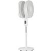 DCG Ventilatore a Piantana da Terra Doppia Esposizione Ø 40 cm Potenza 40 Watt 12 Velocità con Timer e Telecomando colore Bianco - VE2208TT