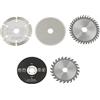 Bewinner 5pcs 85mm Diametro Interno 15mm Mini Carburo Circolare Lama per 24 Denti TCT / 36 Denti in Plastica / 80 Denti HSS/Diamante/Resina Lama, Durevole