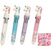XLKJ 4 pezzi Penna a Sfera Multicolore,Penna Rollerball Retrattile Penna a Sfera Scomparsa per scuola,ufficio