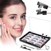 Chiosa Ciglia Finte Magnetiche, 3D Ciglia Magnetiche Naturali, Fake Lashes Magnetic Senza Eyeliner, Riutilizzabili Kit Estensione Ciglia Completo, Magnet Eyelashes Con Applicatore (Nero)