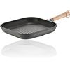 Berndes Bonanza Bistecchiera Quadrata 24x24 cm, Alluminio Pressofuso, Non Induction