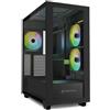 Sharkoon Rebel C60 Case ATX Midi Tower Vetro Temperato RGB 4 Ventole 120mm