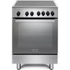 De'Longhi DMX 64 INL Cucina a Induzione 60cm Nero e Acciaio Inox 4 Fornelli Forno 69L