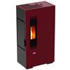 King Stufa a Pellet King Mini 5 4,9kW 135m3 Bordeaux - 505658