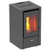 King Stufa a Pellet Ventilata King 60T 6,2kW 145m3 Grigio - 505660