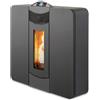 Kalor Stufa a Pellet ad Aria Kalor Quadra 10C 9kW 225m3 2 Canalizzazioni Grigio - QUADRA.10CTR-GPKA