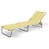 Es Outdoor Lettino mare pieghevole multiposizione bianco/giallo
