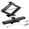 VEVOR Cric a Forbice, con Manovella e Base e Livella a Bolla d'Aria, 2 Pezzi, Stabilizzatore Livellamento tra 103-595 mm, Cric Stabilizzatore per Sollevamento di Altezza Carico max. 2268 kg