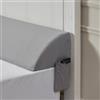 VEVOR Cuscino a Cuneo per Spazio tra Testiera Materasso Grigio 193x15,2x11,5 cm