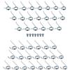 Spares2go Denti per Rastrello da Prato Compatibile con Flymo Compact 340 3400 (Set di 42)
