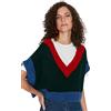 Trendyol Maglione da Donna Oversize Basic con Scollo a V, Verde, S