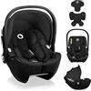 Lionelo Seggiolino Auto Ovetto Neonato MOXIE i-Size, Gruppo 0+ (40-87cm), Installazione ISOFIX, Ultraleggero,Tessuto Naturale in Bambù, Poggiatesta Ergonomico Memory Foam, Protezione Laterale Avanzata