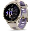 Garmin-Italia Garmin Forerunner 970 Soft gold titanium cinturino french grey/translucent indigo 010-02969-12