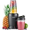 VonShef UltraBlend Frullatore Mixer 1000 W con 2 Tazze da 800ml e 500ml e 2 Coperchi per Prepare Bevande per Sportivi, Frullati Proteici e di Frutta - Parti Lavabili in Lavastoviglie