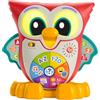 Mega Brands Fisher-Price - Parlamici Baby Gufo Luminoso Impara con Me, edizione italiana, giocattolo interattivo musicale con luci e movimenti per l'apprendimento, giocattolo per bambini, 18+ mesi, HJN64