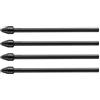 LAMY AL-star EMR Stylus Pen punta di ricambio nero (4 pezzi) - punta cambiabile LAMY Z107 PC/EL Pointier per superfici lisce (lucide) - raggio punta 0,35 mm