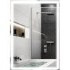 HOMCOM Specchio per il Bagno Specchio da Parete LED´s. Pulsante Touch, Bianco