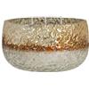 BigBuy Home Portacandele Vetro Crema 13 x 13 x 8 cm