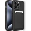 Cool Cover Card per iPhone 15 Pro Nero