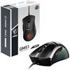 MSI CLUTCH GM51 LIGHTWEIGHT - Mouse Gaming, Sesore Ottico PixArt PAW-3395, Peso 75g, 8000 Hz, USB, Design erogonomico, NVIDIA Reflex Analyzer
