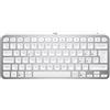 Logitech MX Keys Mini Tastiera Illuminata Wireless, Minimal, Compatta, Bluetooth, Retroilluminata, USB-C, Compatibile con Apple macOS, iOS, Windows, Linux, Android, in Metallo - Grigio chiaro