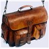 Fatto a mano Borsa a tracolla in pelle valigetta messenger laptop vera uomo fatta a mano 1...