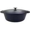 Baumalu Cocotte en fonte - BAUMALU - 336408 - Ovale 33 cm - Noir mat
