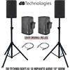 dBTechnologies DB TECHNOLOGIES KL10 Impianto Audio 10" 800 Watt 2 Casse + Stativi + Cavi + Cove