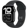 Apple Watch Series 10 GPS + Cellular 42mm Cassa in Alluminio color Jet Black con