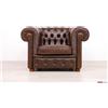 VAMA Divani Poltrona Chesterfield marrone