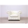 VAMA Divani Poltrona Chesterfield Bianco Caldo