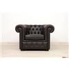 VAMA Divani Poltrona Chesterfield Marrone Testa di Moro