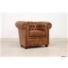 VAMA Divani Poltrona Chesterfield piccola marrone vintage