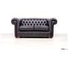 VAMA Divani Divano Chesterfield 2 posti nero