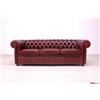 VAMA Divani Divano Chester 3 posti vintage rosso