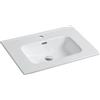 Parama Lavabo da incasso 70 cm in ceramica bianca | Civit