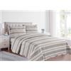 BIANCHERIAWEB Copriletto Trapuntato Quilt Estivo Piumino 100gr/mq Disegno Pinsonic Infinity Matrimoniale Tortora