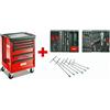USAG Carrello portautensili Usag 516 ST6PA con assortimento autoriparazione 142 pz