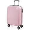 ITACA - Valigia Grande e Resistente, Valigie Eleganti, Valigia Da Stiva Robusta, Trolley Spazioso. Serratura a Combinazione TSA, Rosa