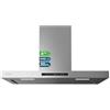 Cecotec Cappa Aspirante 90 cm - Cappa Cucina. Bolero Flux TT 908000 Slim Glass Black A++ 210W, Cappa Aspirante 90cm inox, Flusso d'Aria 800m3/h, A++, Touch, LED, Carbonio Ø176, alluminio 5 strati