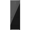 Cecotec Frigorifero Combinato Bolero Coolmarket Combi 322 Glass Black D. 322 L, Altezza 185 e Larghezza 60 cm, Bassi Consumi, Motore Inverter Plus.
