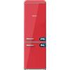 Cecotec Frigorifero Combinato Retro da 300L Bolero CoolMarket Combi Origin 300 Red E, Classe E, LED interno, Crisper Box, controllo della temperatura, maniglia cromata e ripiani in vetro.