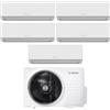 Junkers Bosch Condizionatore Penta Split Bosch CLIMATE 4000i 9+9+9+9+18 con 5000M 125/5 E R-32 Wi-Fi Optional