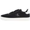 Calvin Klein Uomo Sneakers con Suola Preformata Classic Mix Profilo Basso, Nero (Black/Bright White), 46