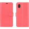 Kezaizhe Custodia per Alcatel 1B 2020 PU Pelle Wallet Protettivo Cellulare Flip Cover per 1B Alcatel 1A 2020 5002H 5002 a Portafoglio Telefono con Magnetica (Red)